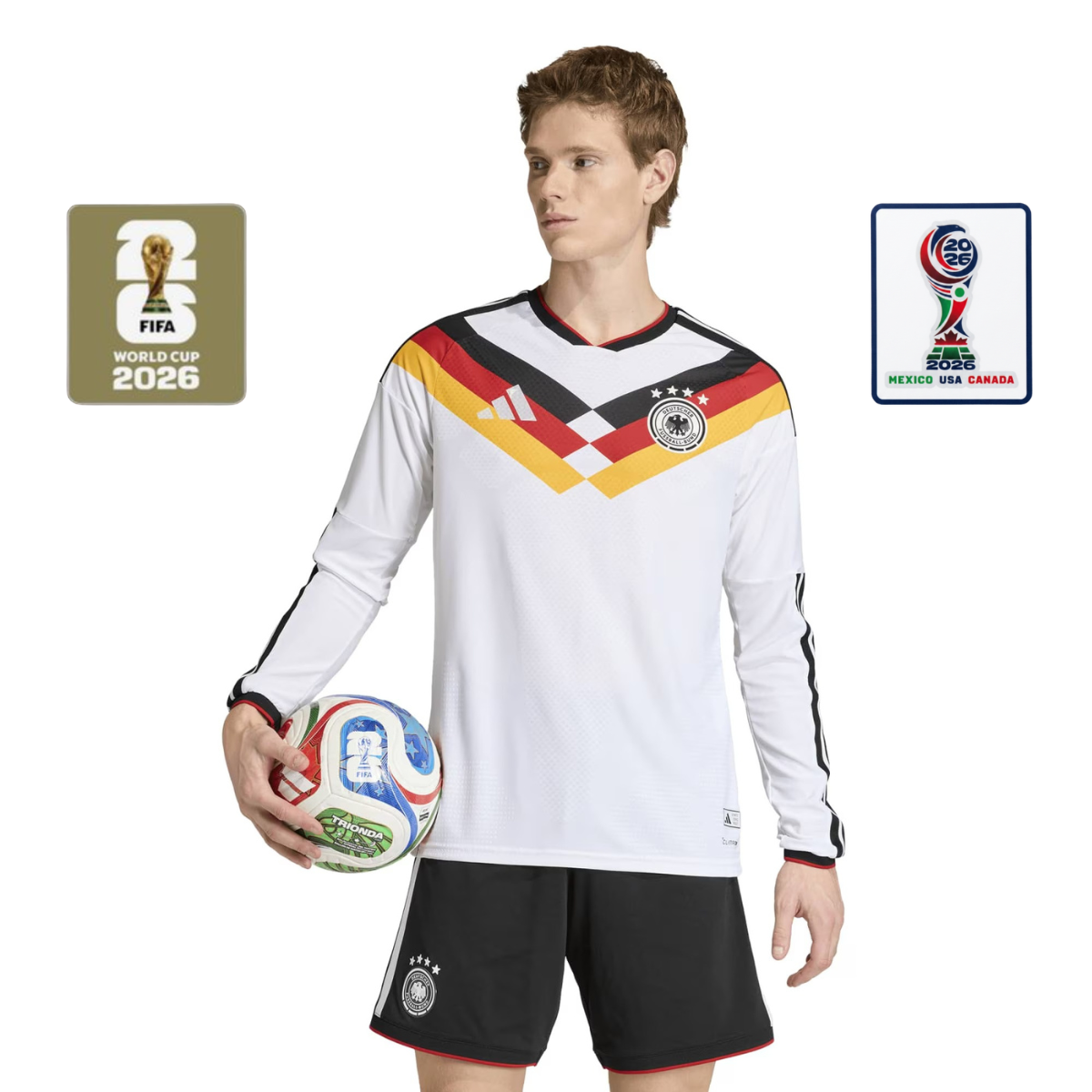 Deutschland 26 Authentic Heimtrikot Langarm