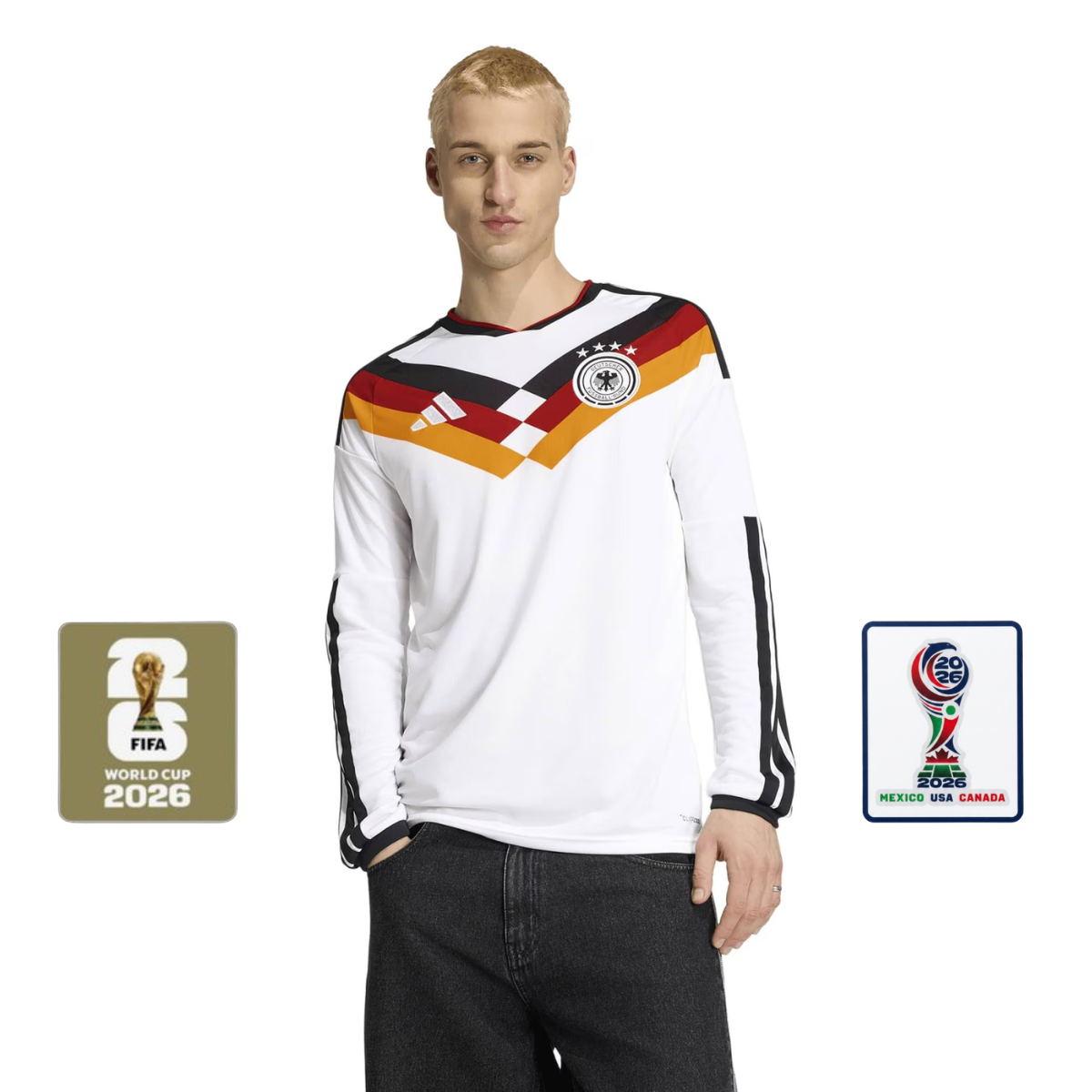 Deutschland 26 Heimtrikot Langarm