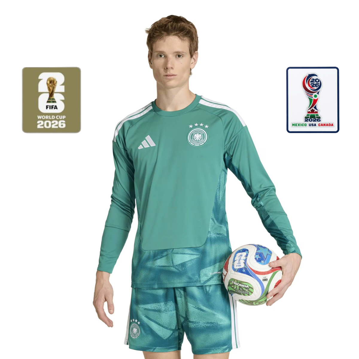 Deutschland 26 Torwart-Heimtrikot Langarm